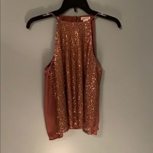 Rose Gold sequin Blouse